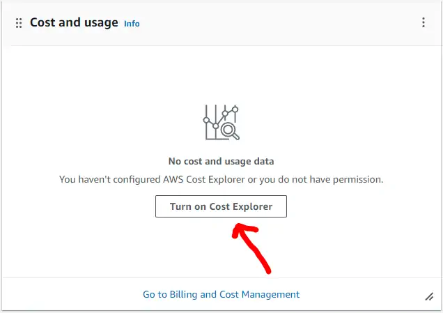 Wise root usage: activate cost explorer